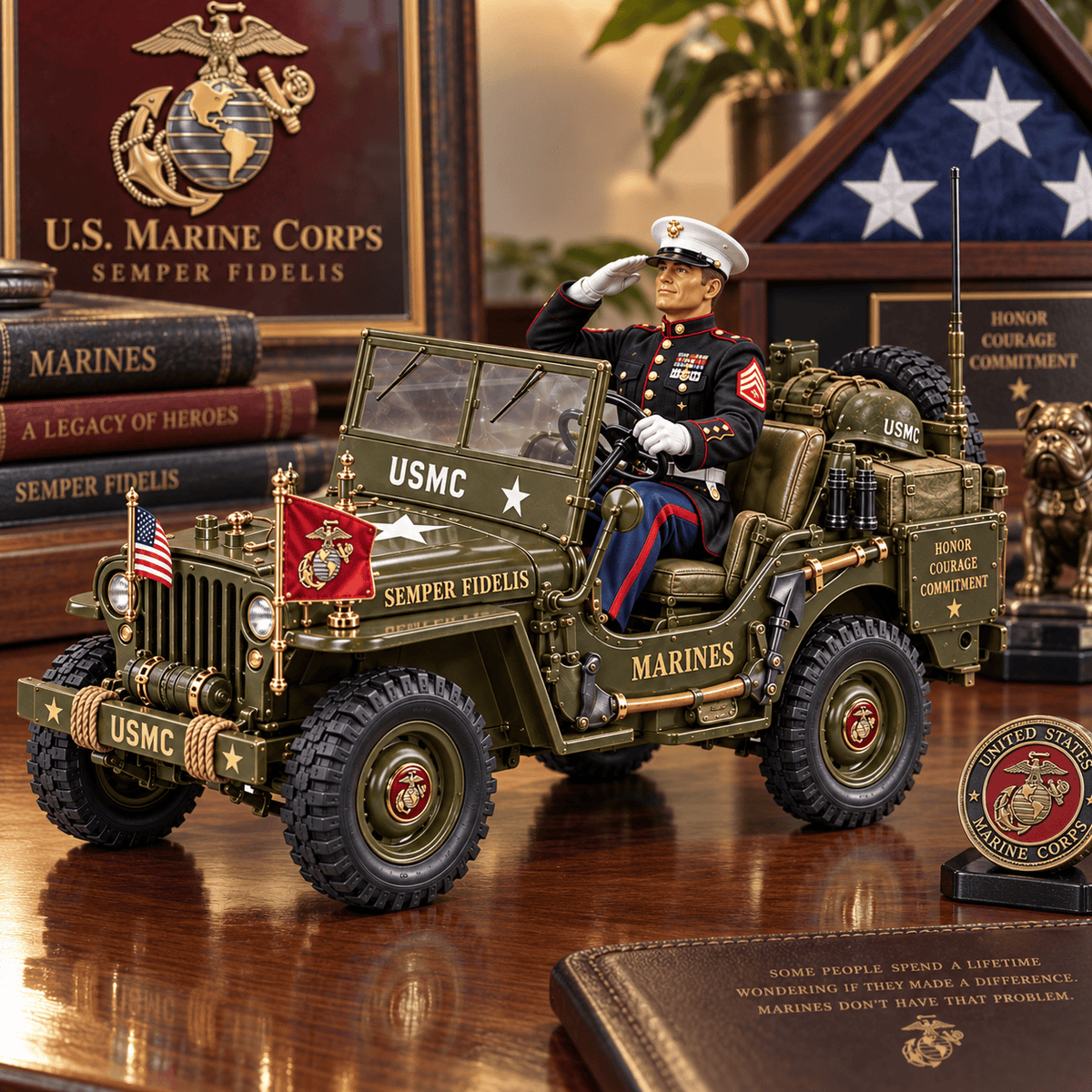 USMC Heritage Diecast Vehicle Collectible TTNL