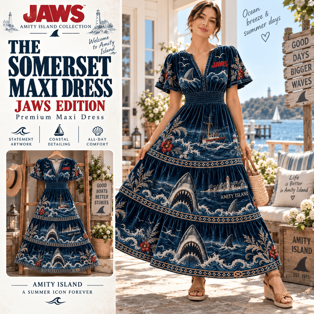 JAWS Premium Embroidered Velvet Maxi Dress PTKL