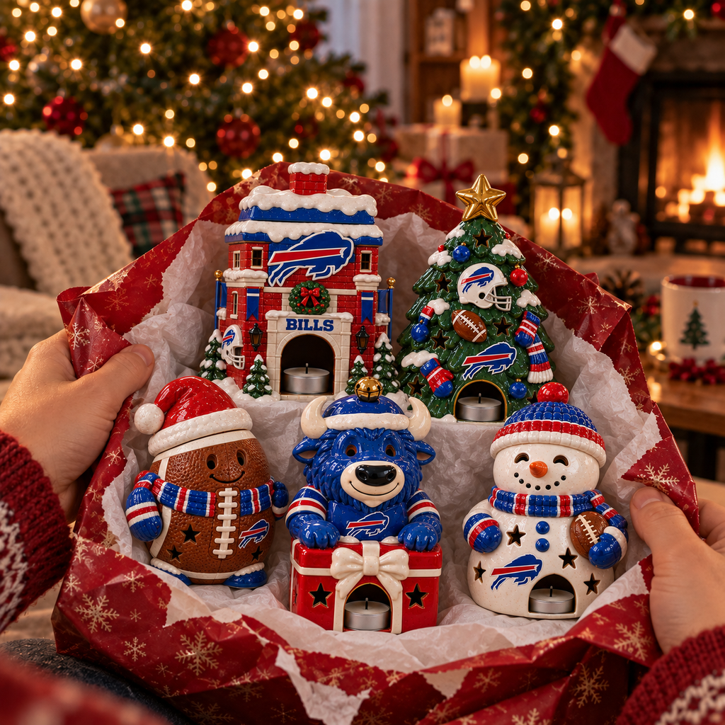 BFBL CHRISTMAS CERAMIC CANDLE HOLDER HQH