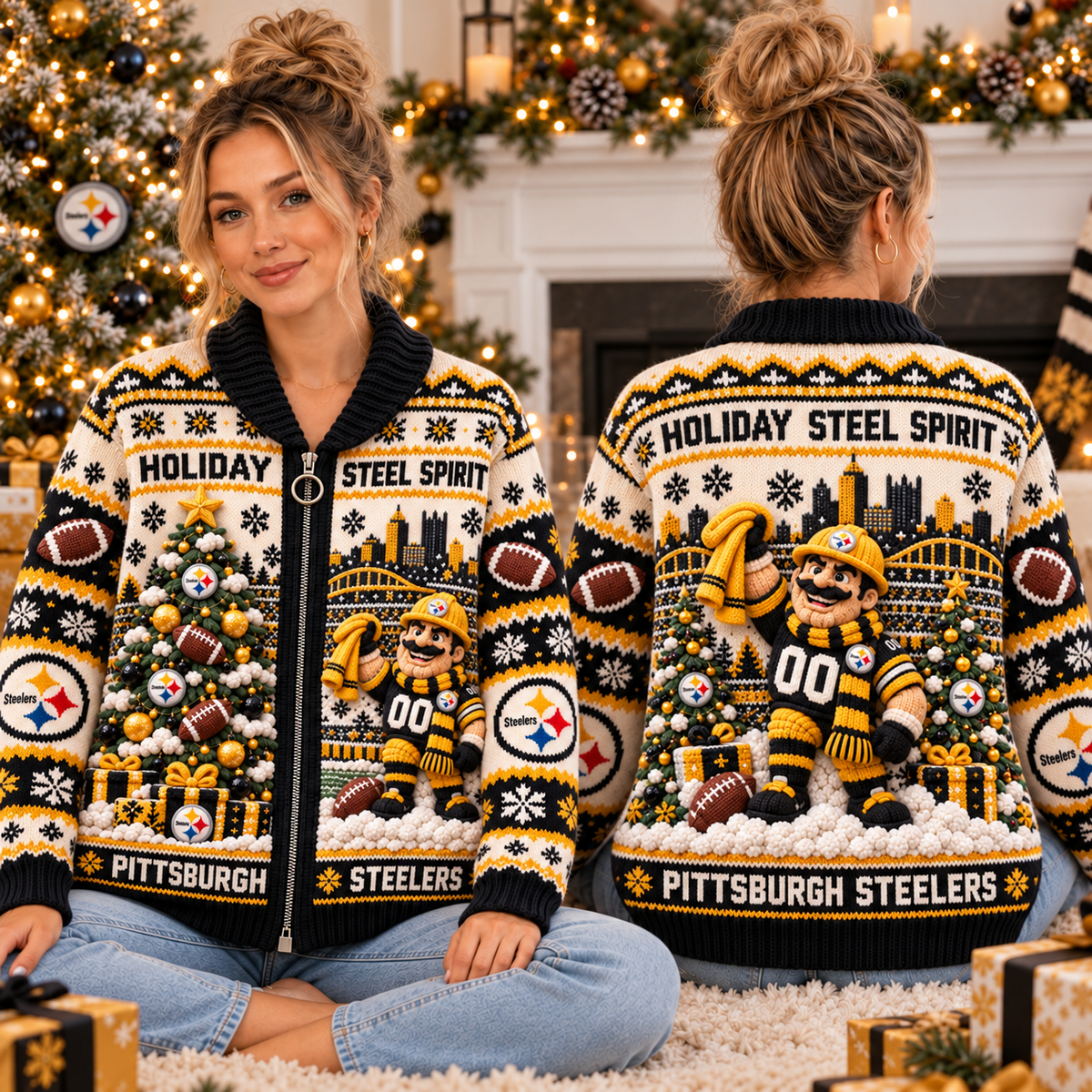 PBS WOOL ZIP CARDIGAN NPL