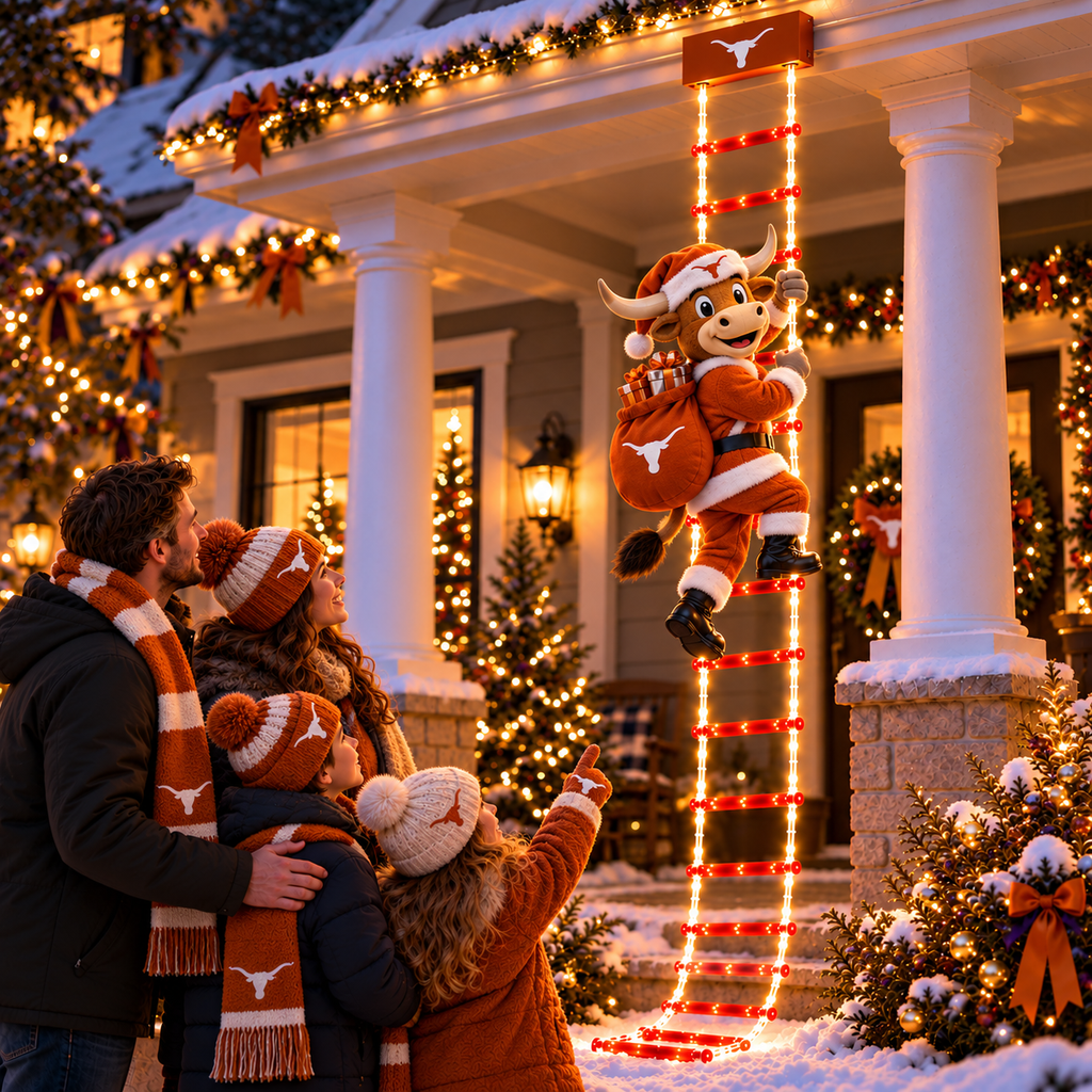 TLS Animated Climbing Ladder Christmas Decoration BMD