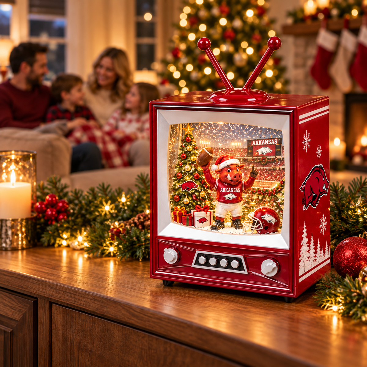 Premium AKR Christmas TV Water Lantern TNSM