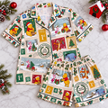 PREMIUM WTP Christmas Stamp Pajama Set NPL