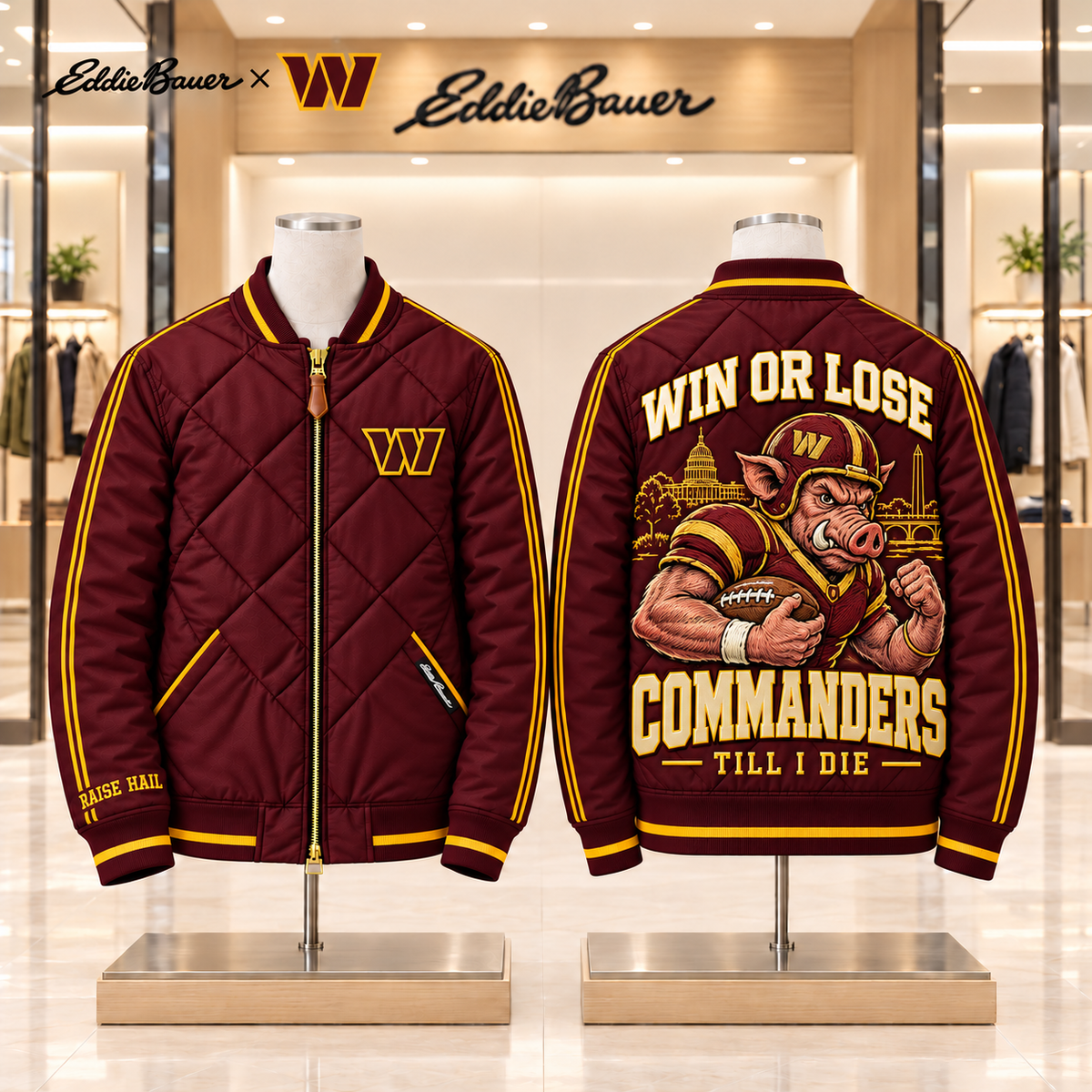 WCD Premium Classic Quilted Bomber Jacket TMH