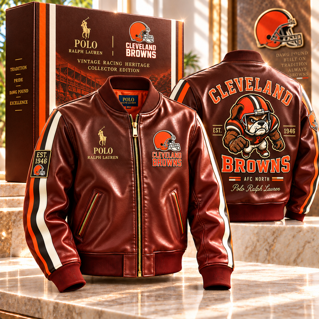 CLVB PREMIUM LEATHER BOMBER JACKET NTNA