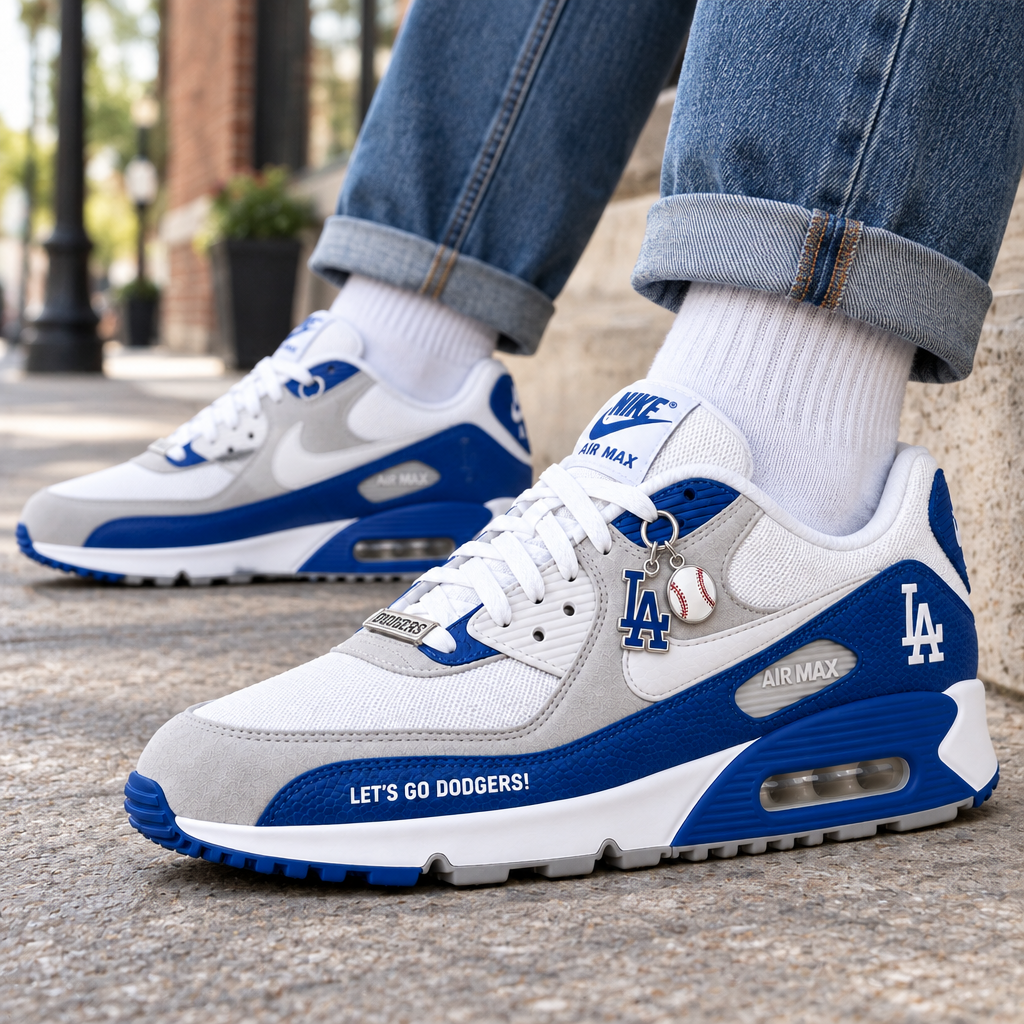 Los Angeles Dodgers Premium Low-Top Sneakers