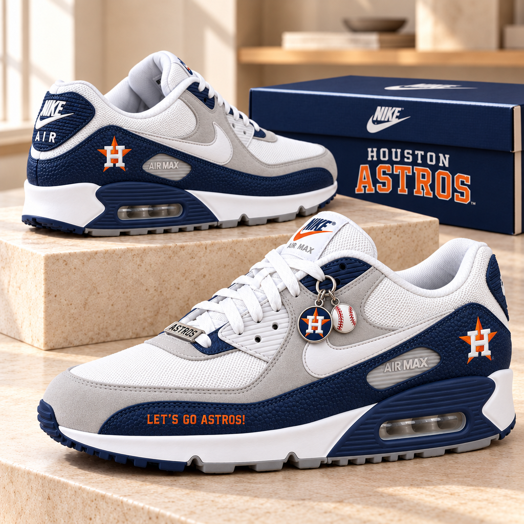 Houston Astros Premium Low-Top Sneakers