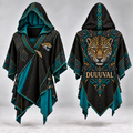 JSVJ Gothic Viking Hooded Poncho PNPA