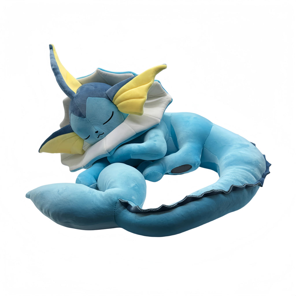 Pokemon Plush New Eevee Evoli Sleep Plush Vaporeon  Pikachu Peluche Stuffed Toys Cartoon Soft Doll Gift