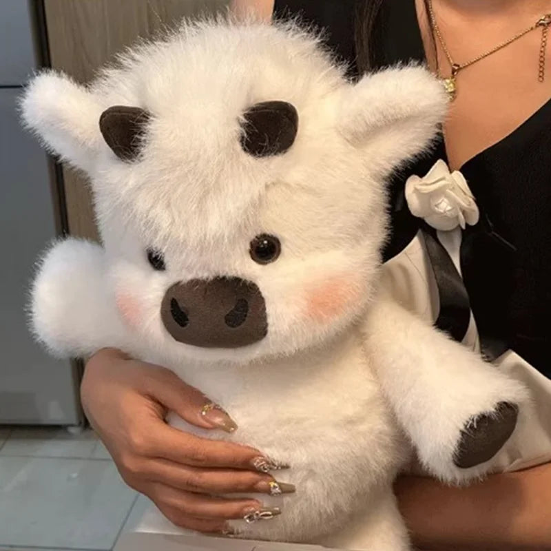 Cute Highland Calf Doll Running Little Cow Su 45-60cm Plush Toy Companion Toy Holiday Gift Decorative Ornament In Stock