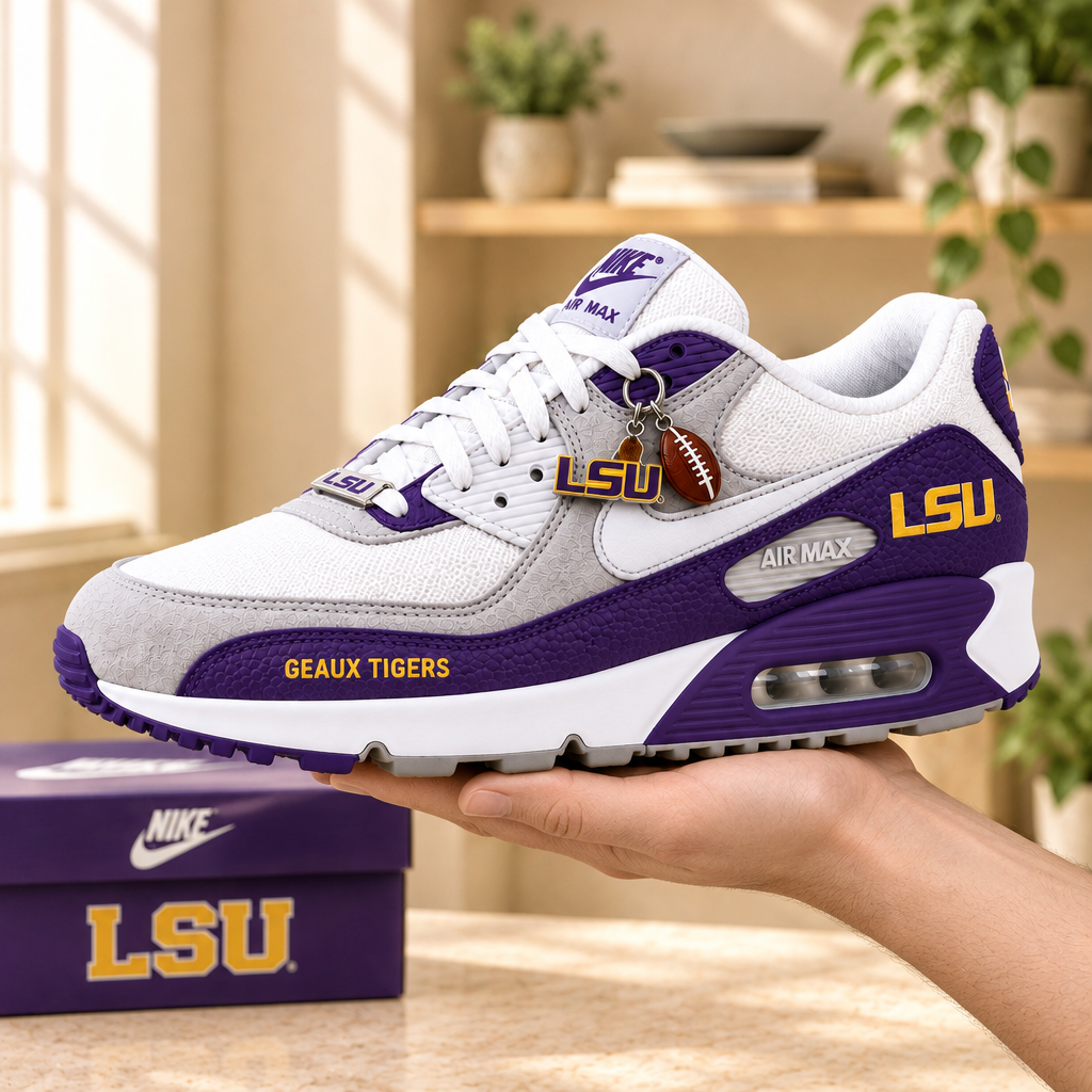 LSU Tigers Premium Low-Top Sneakers