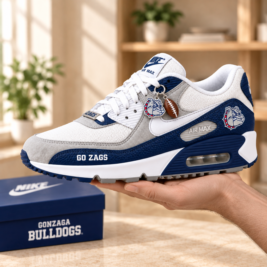 Gonzaga Bulldogs Premium Low-Top Sneakers