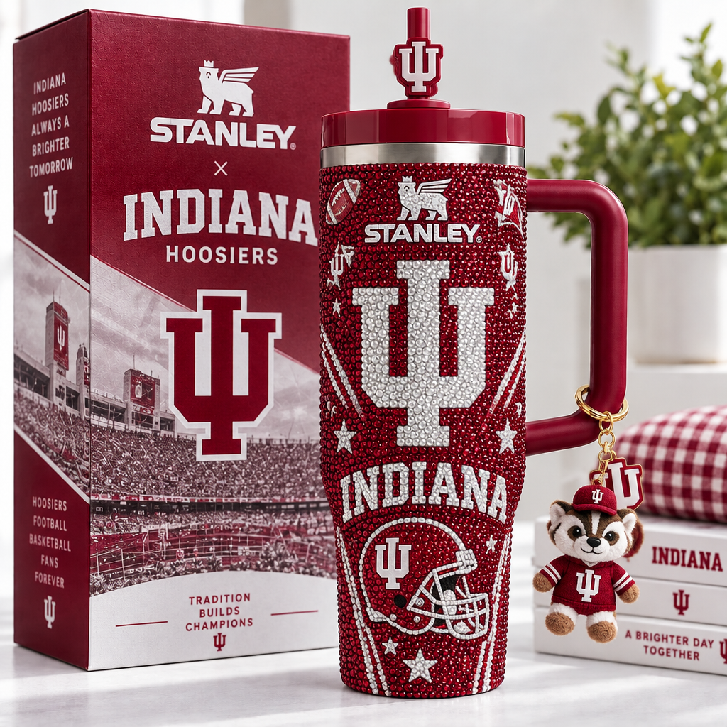Indiana Hoosiers 40oz Tumbler With Handle TTNL