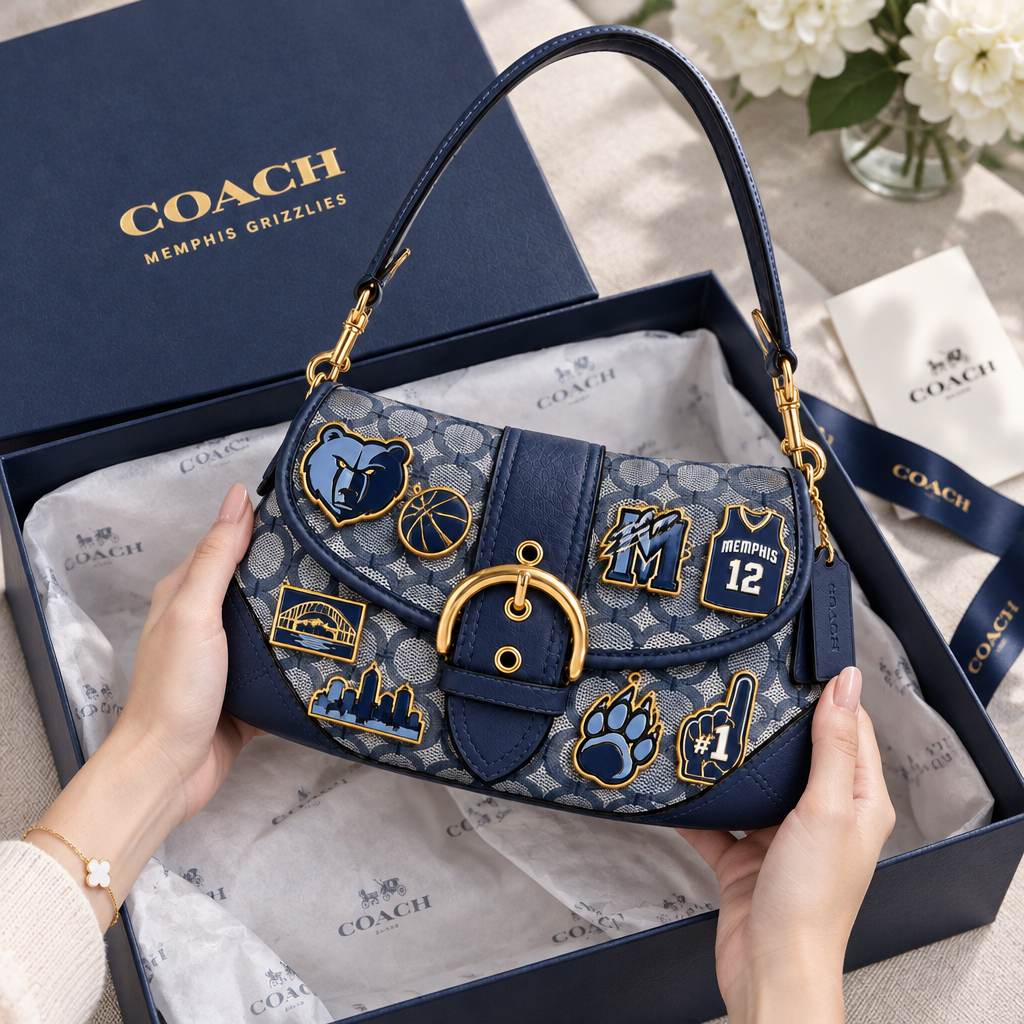 Memphis Grizzlies Soho Bag With Charm