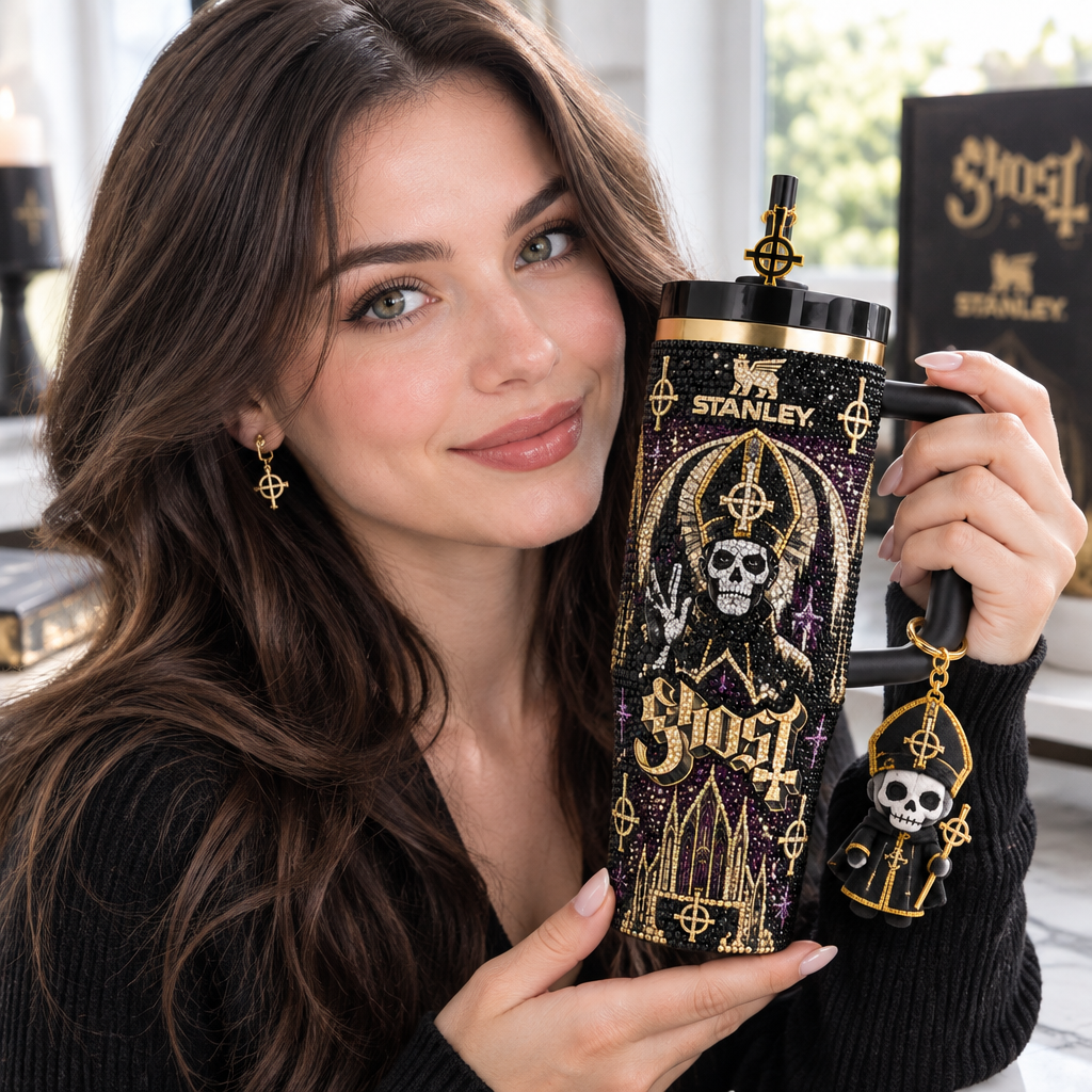 Ghost 40oz Tumbler With Handle TTNL
