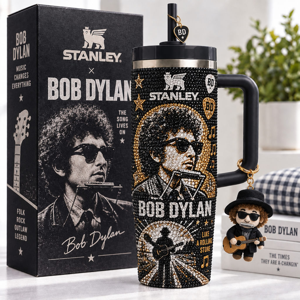 Bob Dylan 40oz Tumbler With Handle TTNL