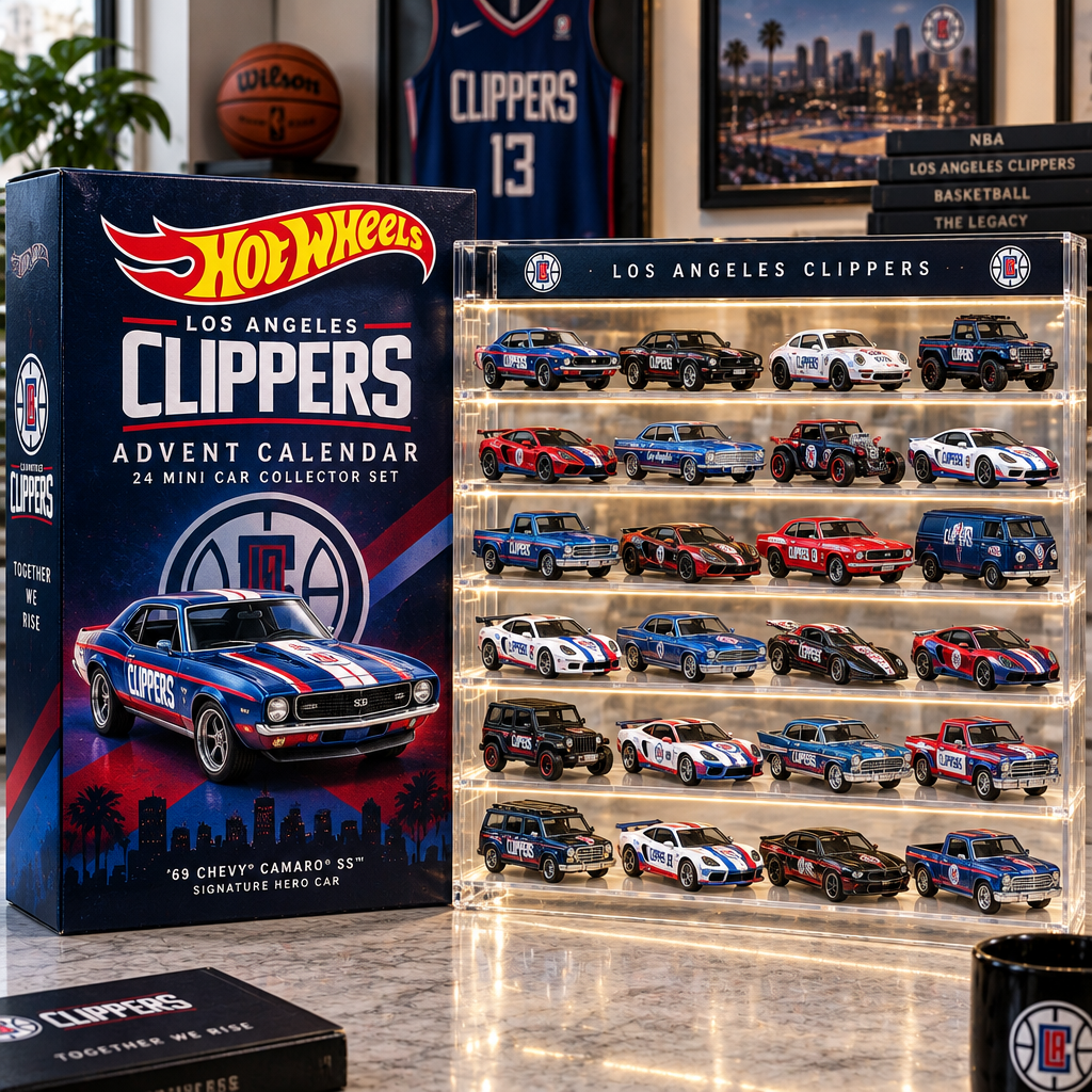 Los Angeles Clippers Premium Mini Car Advent Calendar