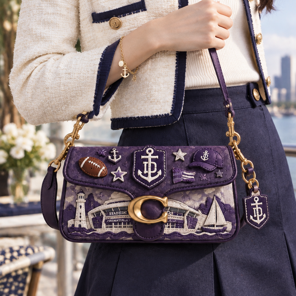 Fremantle Dockers Coach Shoulder Cross With Charm